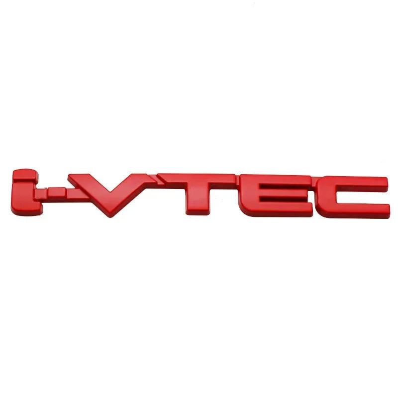 3D Chrome Metal Car Letters Rear Trunk Badge Emblem IVTEC Logo I VTEC Sticker For Honda City Civic Accord Jazz CRV  Accessories