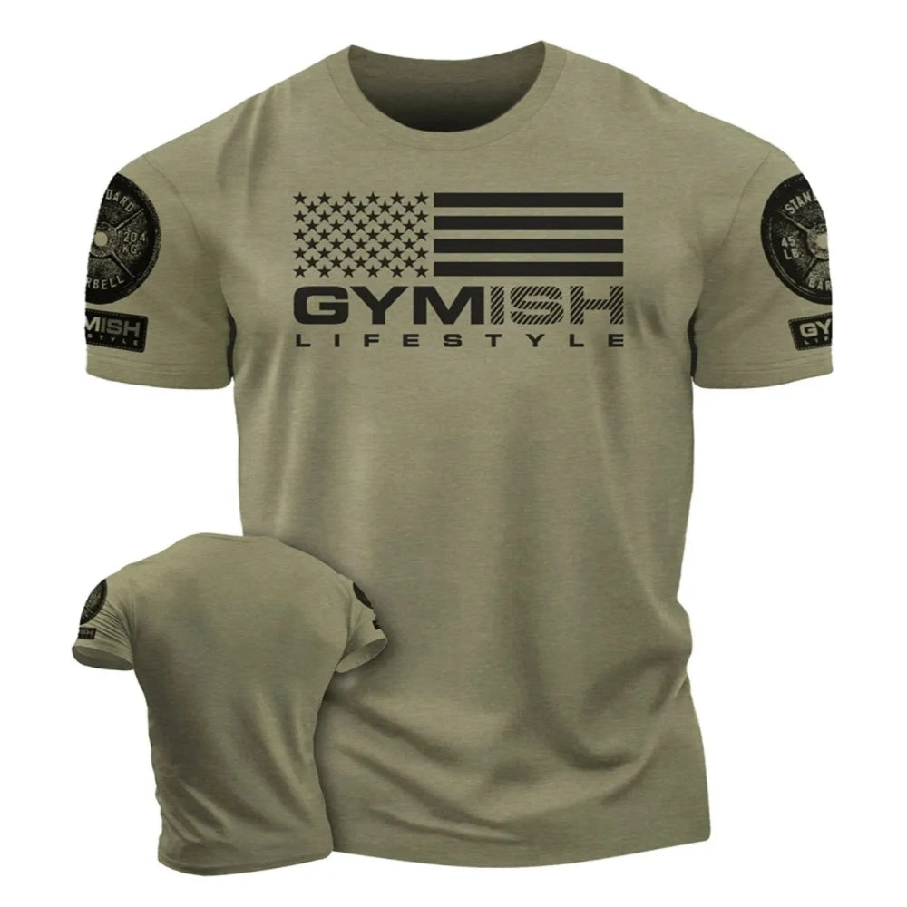The 3D printed men's T-shirt for the summer of 2025 is a bestseller for sports fitness exercise casual fashion and lightness