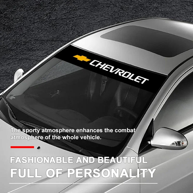 Easy Install Car Front Window Decoration Sticker CompatibleChevrolet Colorado Cruze Spark Captiva Malibu Trax Aveo Camaro Onix