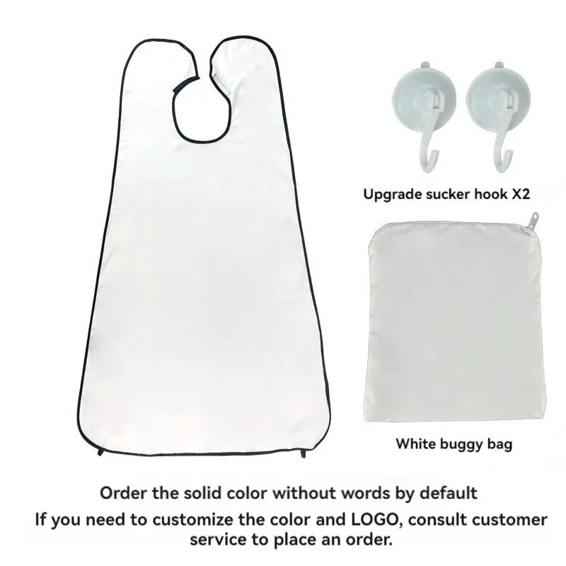 Babero de afeitar con ventosa, babero de afeitado, babero de peluquería, recorte de barba, peinado