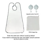 Babero de afeitar con ventosa, babero de afeitado, babero de peluquería, recorte de barba, peinado