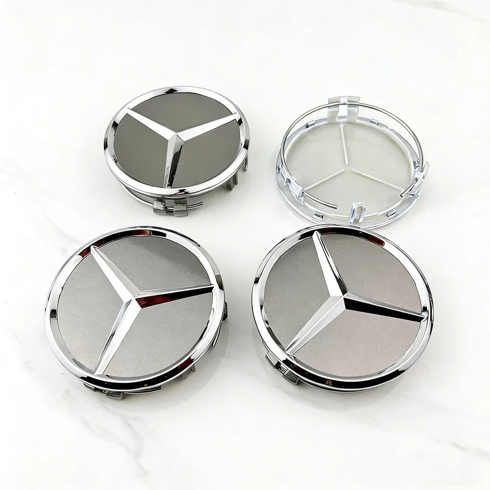 4Pcs75mm Wheel hub modification For Mercedes Benz Car Wheel Center C207 C218 A207 C117 CLA CLS E W212 S212 X166 W176 W205 W246
