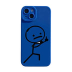Cartoon Matchman Phone Case For iPhone 11 12 13 14 15 Pro Max XR XS X 7 8 Plus SE 2020 Shockproof Matte Soft TPU Silicone Cover