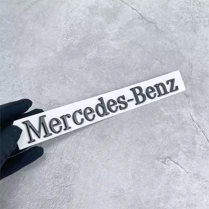 1pcs Car Badge Rear Trunk Body Sticker Emblem Decoration For Mercedes Benz AMG W108 W124 W126 W140 W205 W201