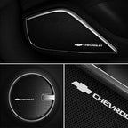 Chevrolet 3D Aluminum Car Audio Stickers Fit For Silverado Impala Malibu Equinox Cruze Camaro Tahoe/Suburban Blazer Spark Aveo