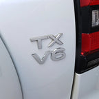 For Toyota Land Cruiser 200 Prado 120 150 Car Logo Displacement V8/TX/TXL/5.7/V6/Black Letter Sticker Car Decoration Accessories