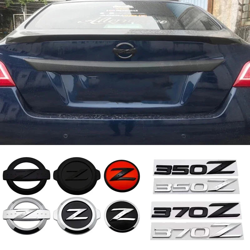 Car Rear Trunk Side Emblem Sticker for Nissan Z Logo 350Z 370Z X-Trail Qashqai Tiida Teana NV200 NP300 Sentra Altima Versa T32