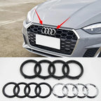 4 Rings ABS Car Front Hood Emblem Bonnet Rear Logo For Audi A3 A4 B8 8P A6 C7 A5 Q5 B7 B6 B9 SLINE QUTTRO RS Q3 Q7 S3 S4 S5 S6
