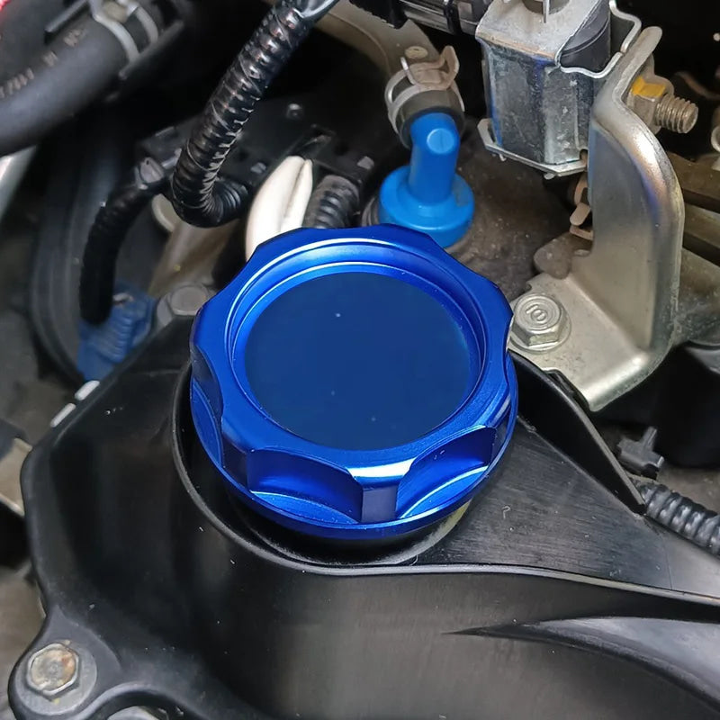 JDM Racing Style Car Engine Oil Cap Car Modification Aluminum Radiator Fuel Filler Tank Cover Fit for Honda Civic
