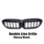 XVIP For BMW G20 3-Series G20 G21 G28 2019-2023 Front Bumper Hood Kidney Racing Grilles Replacement Black Diamond Meteor Style