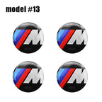 4Pcs 56mm 60mm 65mm Car Wheel Tire Center Emblem Decal For BMW M E90 E60 E46 E39 F10 E87 X3 X4 X1 G30 G20 Cover Hub Caps Sticker