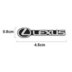 Car Audio Decorate 3D Aluminum Badge Emblem Stickers For Lexus IS250 IS200 CT200h GS300 LS430 RX450h LX570 IS300 ES RX LS IS NX