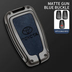 Car Key Case Bag Cover Shell For Toyota CHR Prado 2017 2018 Prius Camry Corolla RAV4 2017 2018 2019 2020 Protector Accessories