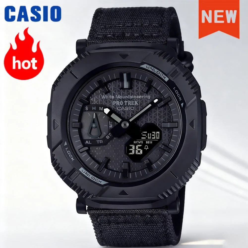 2026 vip Casio GA-2100 men's watch series G-SHOCK small steel cannon series genuine black gold waterproof sports couple watch