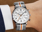 CADISEN New Chronograph Men's Quartz Watch Top Luxury Watches For Men MIYOTA 0S10 AR Mirror Waterproof Canvas Men's Wristwatch