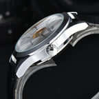 Orient Watch  Double Lion Japanese Fully Automatic Mechanical Watch Hollowed Out Business Men's Watch Stainless Steel Strip