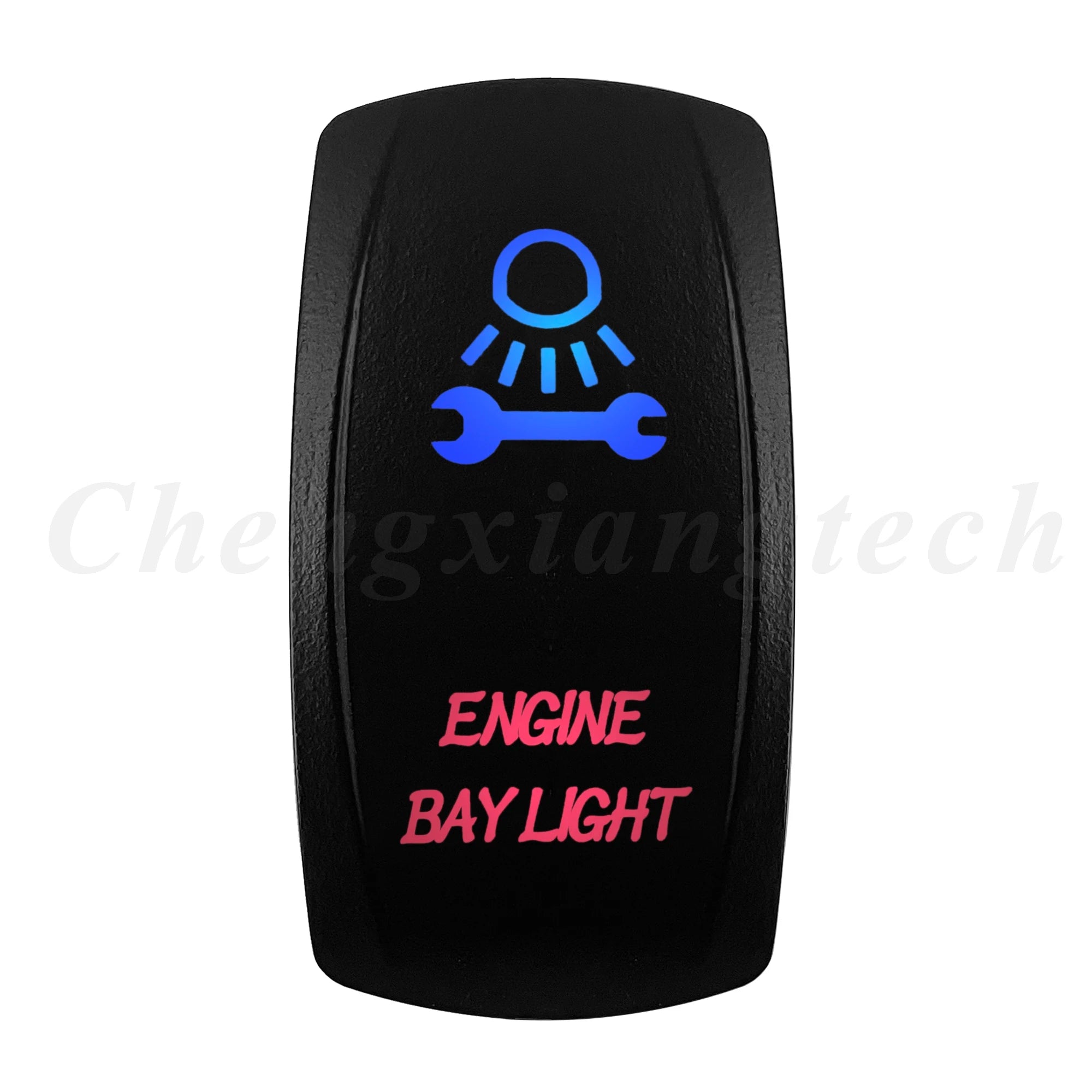 Waterproof 5 Pins SPST On/Off Rocker Switch Blue & Red Led 20A/12V 10A/24V Toggle Switch GPS for Cars,Trucks, RVs, Boats
