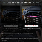 ABS Front Hood Grille LED Light Emblem Badge For Ford Focus MK2 MK3 Fiesta MK7 Ranger Mondeo S-MAX Kuga Mustang Accessories