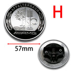 57mm 3D ABS Car Front Engine Hood Bonnet Flat Emblem Badge Universal For Auto Sedan SUV Coupe Exterior Tuning Styling Trim 1PC