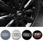 4Pc 56mm Car Wheel Center Hub Cap Rim Cover Emblem Stickers For Audi sline Rs A4 B7 B8 B9 A3 8P 8L 8V A5 A6 C6 C5 C7 A1 A7 A8 Q2
