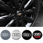 4Pc 56mm Car Wheel Center Hub Cap Rim Cover Emblem Stickers For Audi sline Rs A4 B7 B8 B9 A3 8P 8L 8V A5 A6 C6 C5 C7 A1 A7 A8 Q2