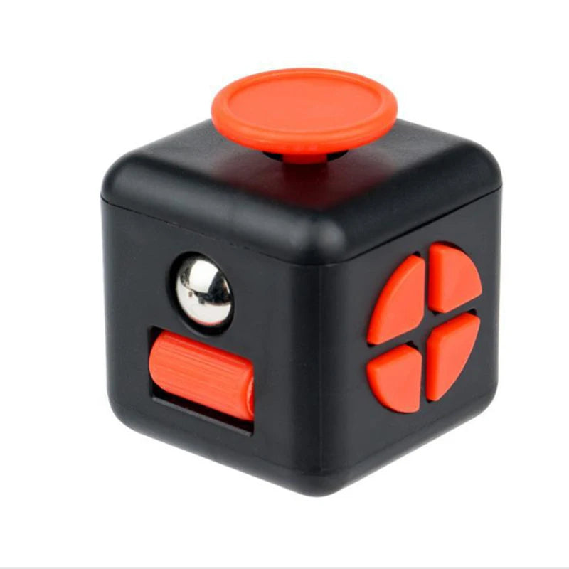 6/12 Sides Cube Decompression Toy Rainbow Stress Relief Autism ADHD OCD Anxiety Sensory Toys Fingertip Desk Toy for Kids Adult