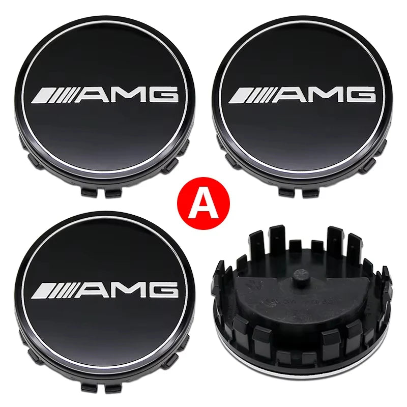 4Pcs 75MM for Mercedes Benz C E A B S Class GLE GLA GLB GLC GLS AMG W203 W204 W205 W176 W177 Floating Car Wheel Hub Center Caps