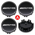 4Pcs 75MM for Mercedes Benz C E A B S Class GLE GLA GLB GLC GLS AMG W203 W204 W205 W176 W177 Floating Car Wheel Hub Center Caps
