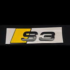 3D ABS Chrome Green Yellow Purple Blue Black Logo S3 Emblem Sticker Car Rear Trunk Badge For Audi S3 8V 8P 8L 8Y S 3 Accessories