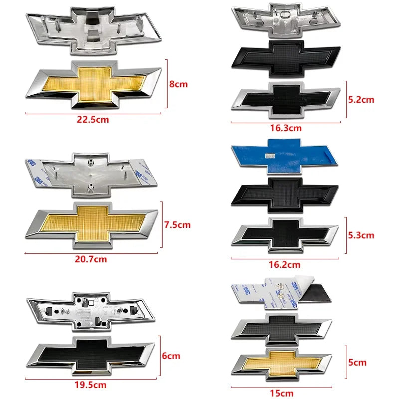 1Pc 15cm 3D ABS Car Emblem Sticker for Chevrolet Captiva 2011-2018 Front Grill Rear Bumper Tail Door Trunk Styling Accessory