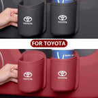 For Toyota Car Door Water Cup Holder Back Seat Drink Rack Leather Storage  Corolla Yaris Prius Camry Auris Avensis car sticker