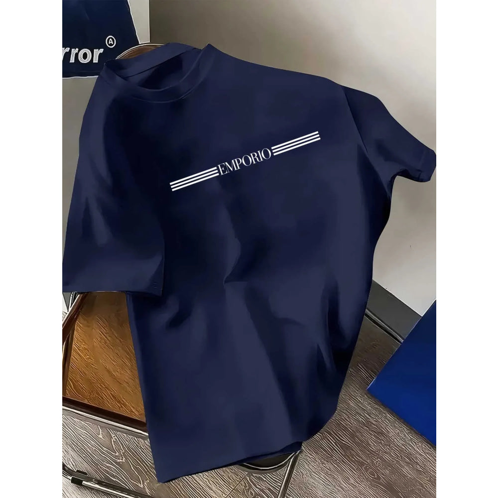 100% pure cotton men's luxurious brand letter print T-shirt, short-sleeved T-shirt, high-quality men's clothing, streetwear