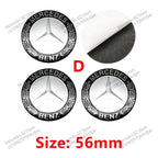 4pcs 56mm 75mm Car Wheel Center Hub Caps Cover Auto Accessories Mercedes Benz Amg C180 C200 C260 W108 W124 W126 W140 W168 W176