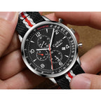 CADISEN New Chronograph Men's Quartz Watch Top Luxury Watches For Men MIYOTA 0S10 AR Mirror Waterproof Canvas Men's Wristwatch