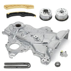 213502B701 243212B620 Timing Chain Kit+VVT Gear+Oil Pump Cover 244202B611 244312B620 For Hyundai Veloster Elantra Kia 12-21