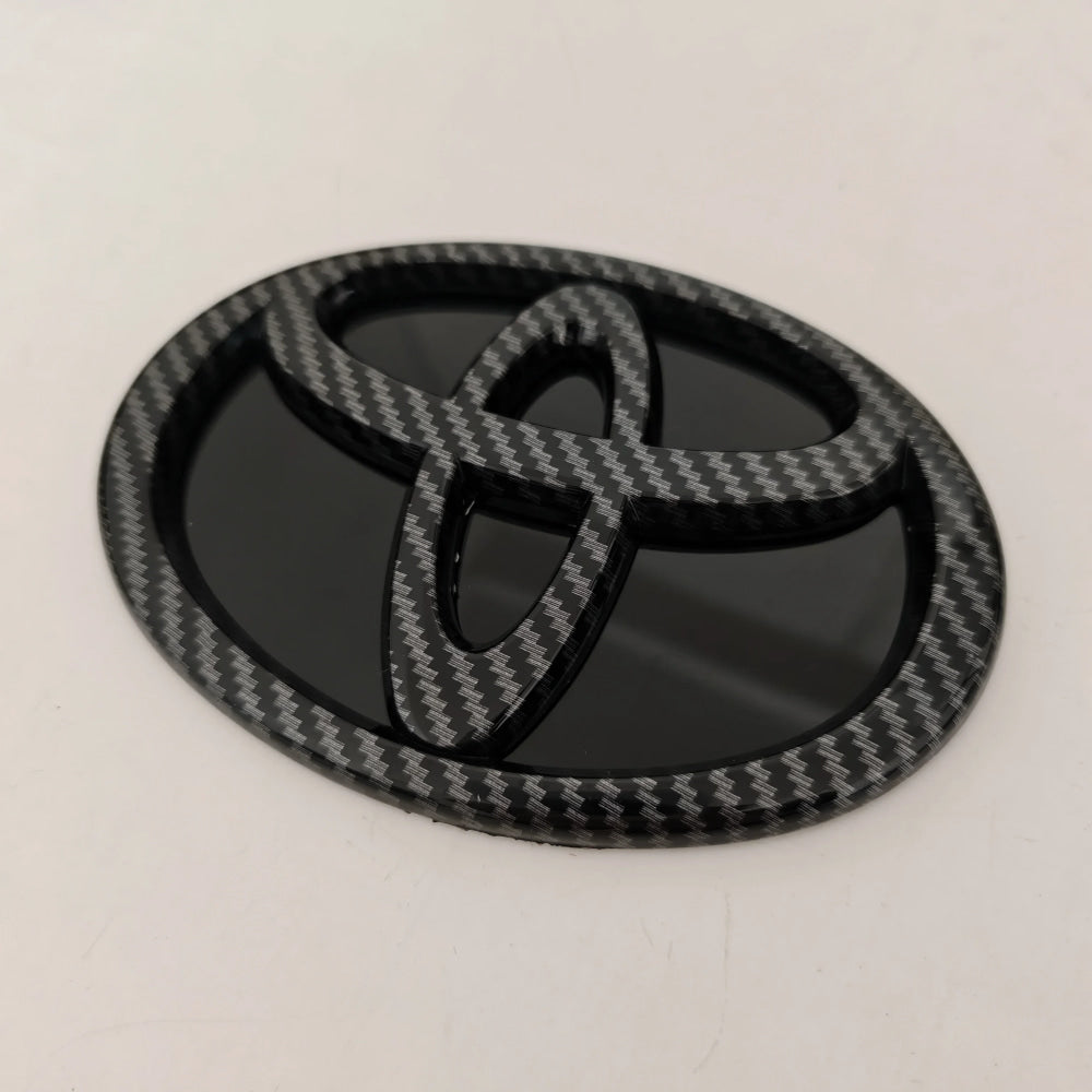 for Toyota RAV4 CAMRY COROLLA LANDCRUSER RAV4 VIOS SIENNA YARLS Modified Black Bottom Front Grille Badge Trunk Car Logo Suitable