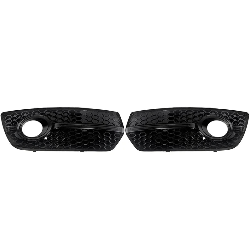1Pair Black Honeycomb Fog Light Cover Grille for Audi Q5 8R 2009-2012 SQ5 Style