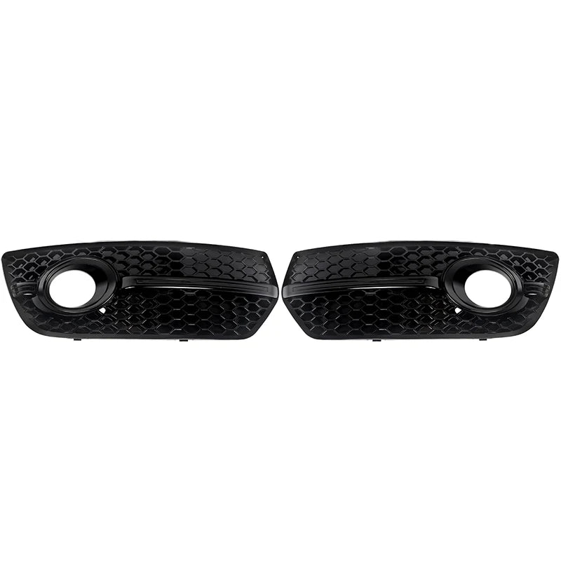 1Pair Black Honeycomb Fog Light Cover Grille for Audi Q5 8R 2009-2012 SQ5 Style