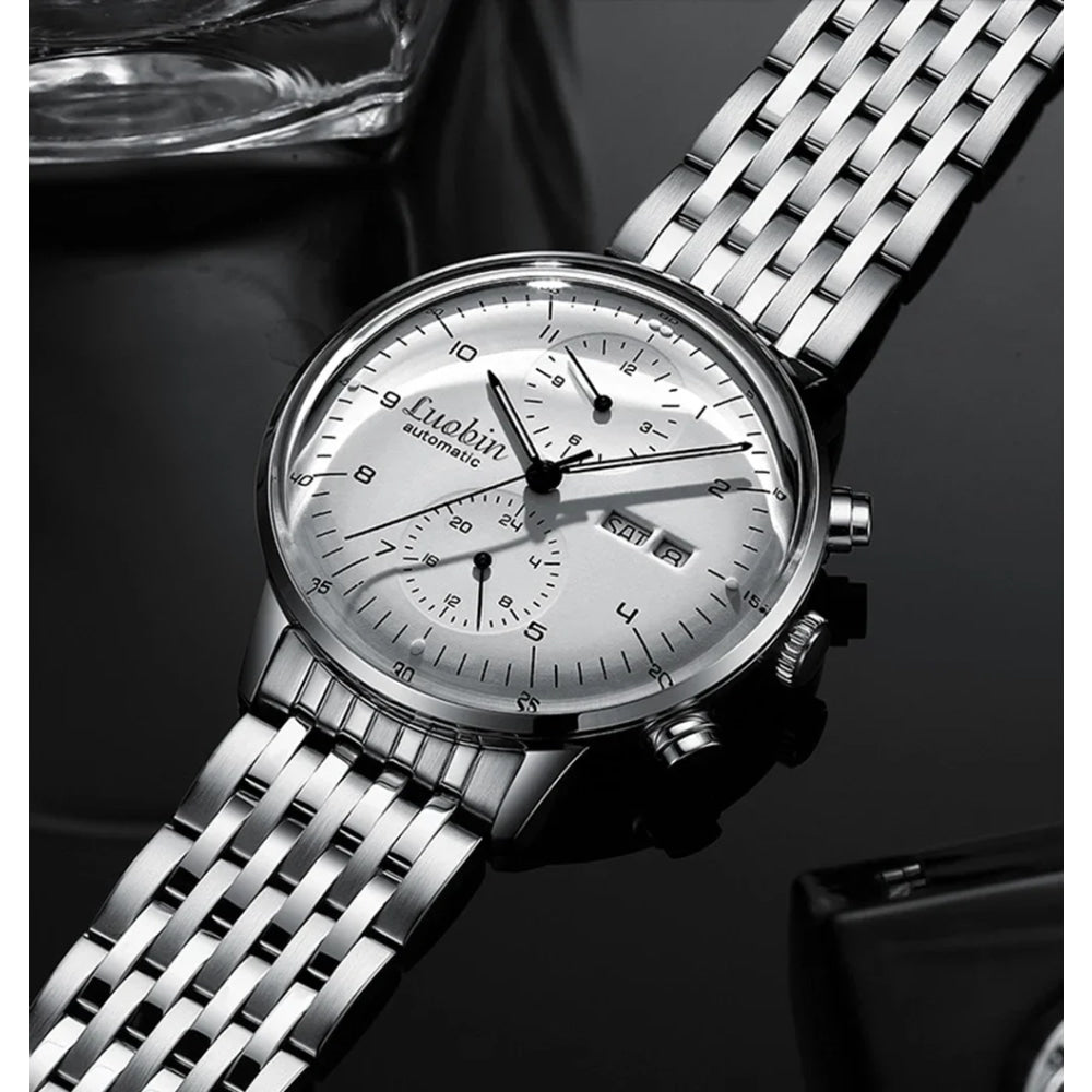 Mens Fashion Mechanical Watches Business Automatic Wristwatch Stainless Steel Luminous Designer Clock Reojes De Hombre New 2023
