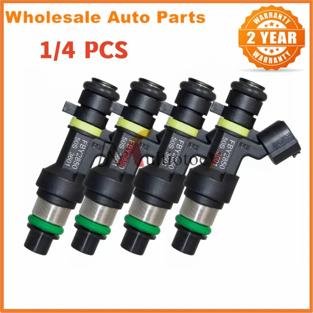 NEW 16600-EN200 16600EN200 FBY2850 FBY-2850 Fuel Injectors for 2007 - 2010 Nissan Sentra Versa 2009 - 2010 Cube 1.8L 2.0L