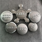 Audi 4pcs 60mm 61mm 68mm 69mm 123mm Car Styling Wheel Center Cap Hub Covers Badge for Audi A3 A4 A5 A6 A7 A8 S4 S6 Sticker