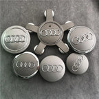 Audi 4pcs 60mm 61mm 68mm 69mm 123mm Car Styling Wheel Center Cap Hub Covers Badge for Audi A3 A4 A5 A6 A7 A8 S4 S6 Sticker