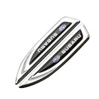 2PCS Car Body Fender Side Emblem Sticker For Subaru XV WRX BRZ FORESTER IMPREZA LEGACY OUTBACK STI Rear Trunk Badge Decoration