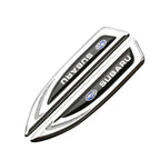 2PCS Car Body Fender Side Emblem Sticker For Subaru XV WRX BRZ FORESTER IMPREZA LEGACY OUTBACK STI Rear Trunk Badge Decoration