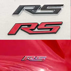 3D Metal RS Logo Sticker Front Grill Emblem Rear Trunk Badge For Chevrolet Onix Blazer lumina Camaro Cruze Monza Car Accessories