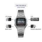 Casio watch silver watch men set brand luxury LED digital Waterproof Quartz men watch Sport military Wrist Watch relogio masculi