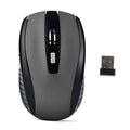 Ratón inalámbrico 2,4G, ratón para juegos de 2,4 Ghz, ratón óptico inalámbrico 6D, Mini ratón silencioso delgado DPI1600 para Macbook, PC y portátil