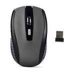 Ratón inalámbrico 2,4G, ratón para juegos de 2,4 Ghz, ratón óptico inalámbrico 6D, Mini ratón silencioso delgado DPI1600 para Macbook, PC y portátil