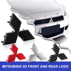 Car Logo Front Bonnet Hood Rear Tail Trunk Emblem Auto Accessories For Mitsubishi ralliart Lancer 9 10 ASX Outlander Pajero L200