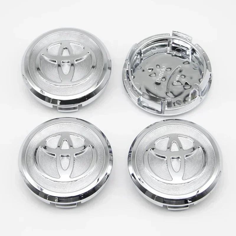 4pcs 57mm/62mm Car Tyre Wheel Center Hub Cap Badge Logo Rim Emblem For Toyota Corolla Camry Yaris CHR Rav4 Auris Verso Avalon